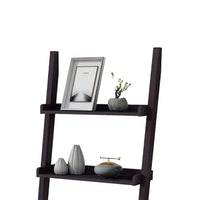 Accent Ladder Bookcase with 5 Shelves, 72 Inch, Red Cocoa Brown -BM334350