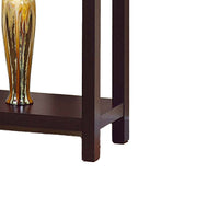Console Table, Red Cocoa Brown, 36 Inch Hidden Storage Drawer -BM334358