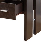 Laptop Desk, 3 Storage Drawers, 39 Inch, Red Cocoa Brown Wood -BM334393
