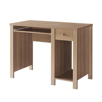 Akol Computer Desk, Keyboard Drawer and Storage, 39 Inch, Dark Taupe -BM334400