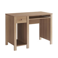 Akol Computer Desk, Keyboard Drawer and Storage, 39 Inch, Dark Taupe -BM334400
