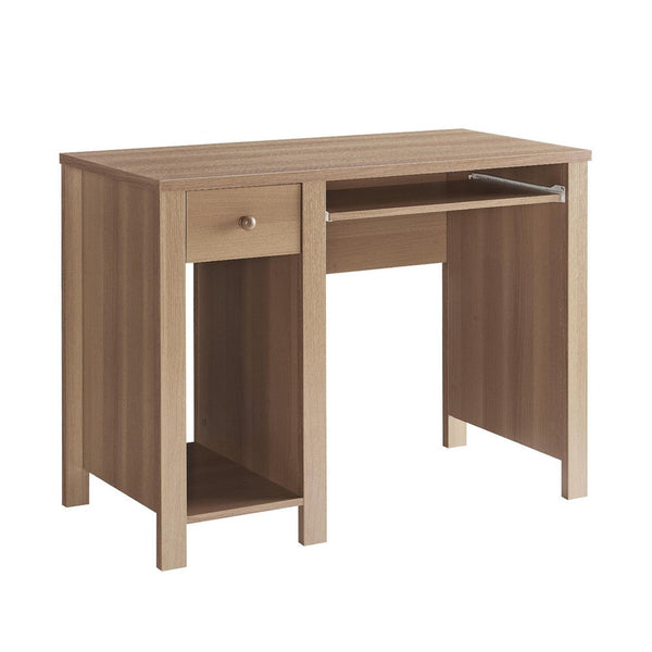 Akol Computer Desk, Keyboard Drawer and Storage, 39 Inch, Dark Taupe -BM334400