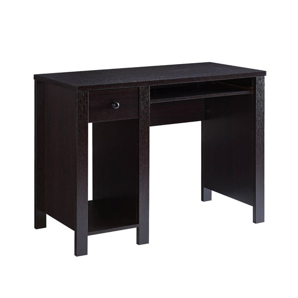 Akol Computer Desk, Keyboard Drawer and Storage, 39 Inch, Black -BM334401