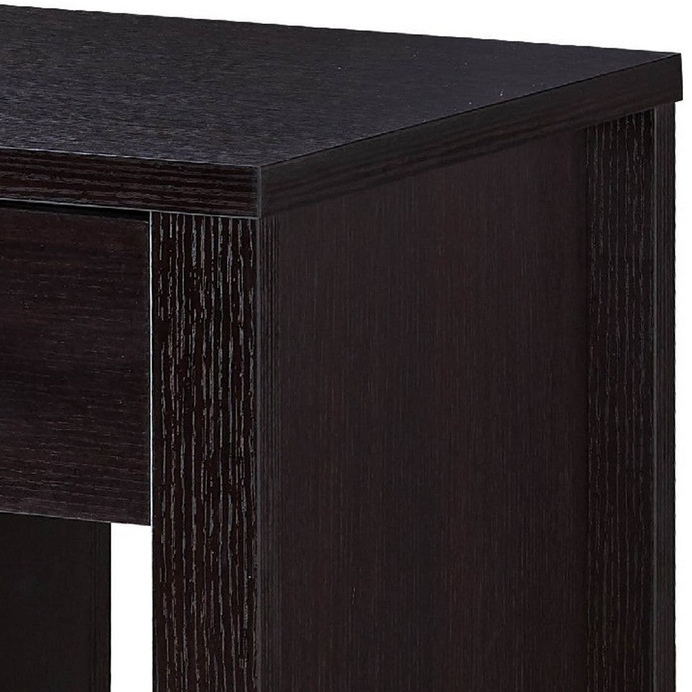 Akol Computer Desk, Keyboard Drawer and Storage, 39 Inch, Black -BM334401