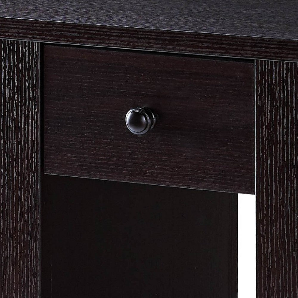 Akol Computer Desk, Keyboard Drawer and Storage, 39 Inch, Black -BM334401