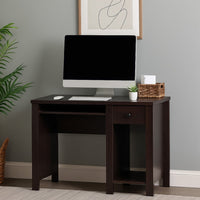 Akol Computer Desk, Keyboard Drawer and Storage, 39 Inch, Black -BM334401
