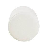 Sem Round Accent Ottoman, Cream White Chanel Stitched Boucle 18 Inch -BM334425