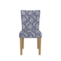 Jax Parsons Dining Chair Set of 2, Blue Gray Floral Print Polyester -BM334480