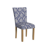Jax Parsons Dining Chair Set of 2, Blue Gray Floral Print Polyester -BM334480