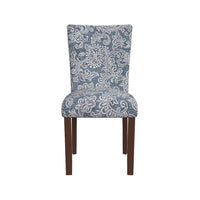 Jax Parsons Dining Chair Set of 2, Blue Jacobean Print Polyester -BM334481