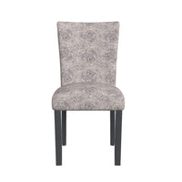 Jax Parsons Dining Chair Set of 2, Linen Artistic Floral Print Fabric -BM334483