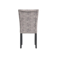 Jax Parsons Dining Chair Set of 2, Linen Artistic Floral Print Fabric -BM334483