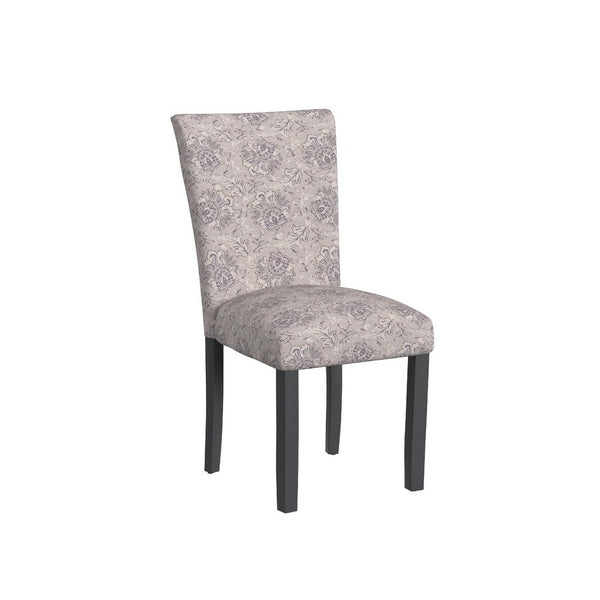 Jax Parsons Dining Chair Set of 2, Linen Artistic Floral Print Fabric -BM334483