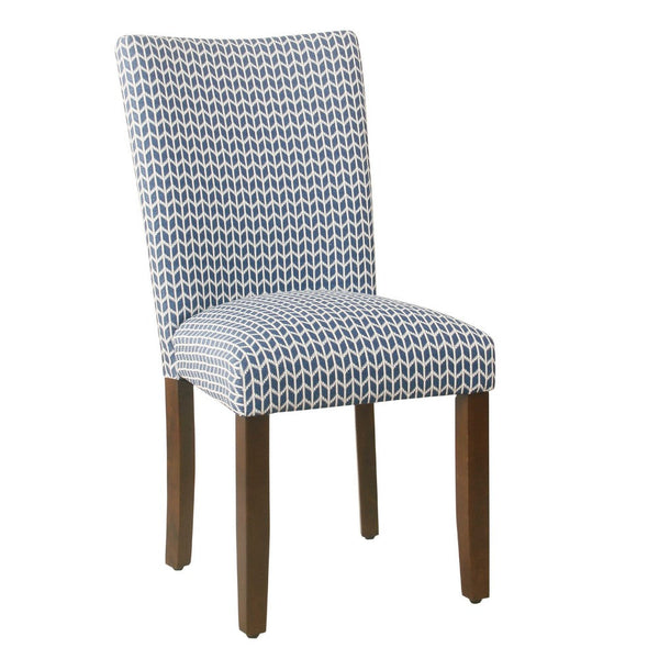 Jax Parsons Dining Chair Set of 2, Blue Geometric Print Polyester -BM334484