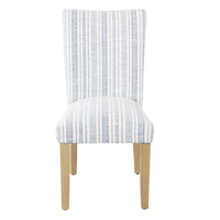 Jax Parsons Dining Chair Set of 2, Blue and White Farmhouse Striped -BM334487