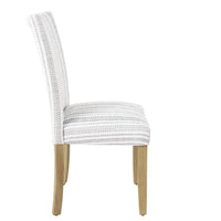 Jax Parsons Dining Chair Set of 2, Blue and White Farmhouse Striped -BM334487