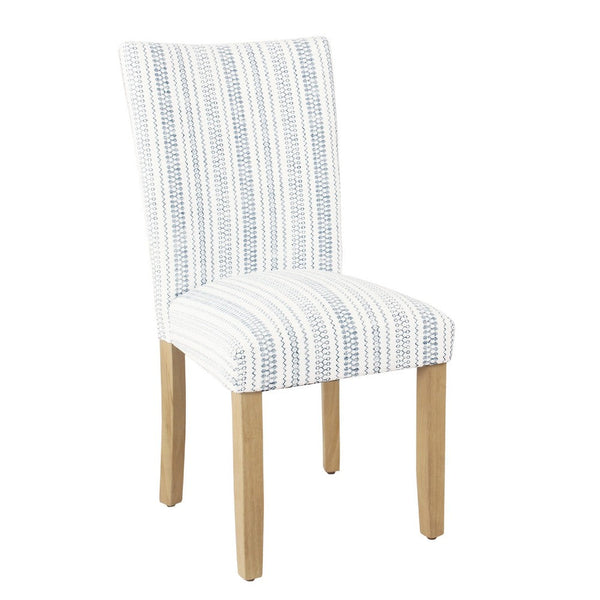 Jax Parsons Dining Chair Set of 2, Blue and White Farmhouse Striped -BM334487