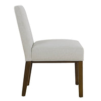 Jan Dining Chair with Espresso Wood Legs, Classic Gray Woven Fabric -BM334492