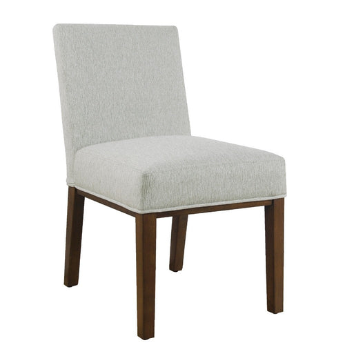 Jan Dining Chair with Espresso Wood Legs, Classic Gray Woven Fabric -BM334492