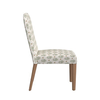 Mio Dining Chair with Rounded Back, Sage Paisley Medallion Fabric -BM334502
