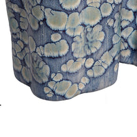 Gipo Decorative Flower Vase Set of 2, Ruffled Body, Blue White Ceramic -BM334540