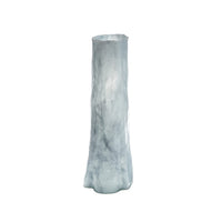 Quia Tall Decorative Vase, Rough Body, Pale Blue Blown Glass 20 Inch -BM334543