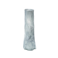 Quia Tall Decorative Vase, Rough Body, Pale Blue Blown Glass 20 Inch -BM334543