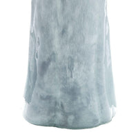 Quia Tall Decorative Vase, Rough Body, Pale Blue Blown Glass 14 Inch -BM334544