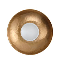 Rea Decorative Wall Mirror, 27 Inch Round Burnished Gold Frame -BM334549