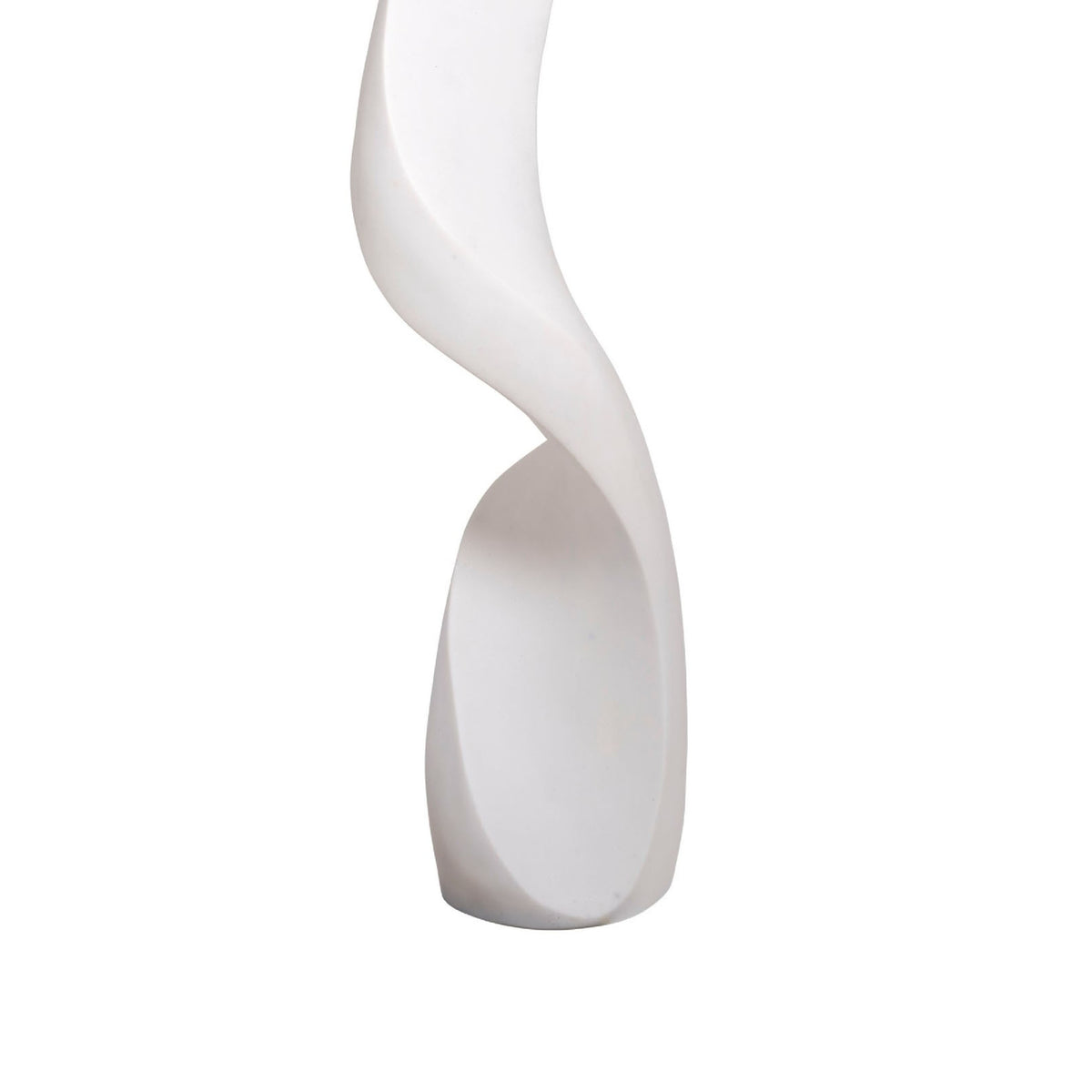 Koz Accent Floor Lamp, 66 Inch Curved Sculpture, White Linen Shade