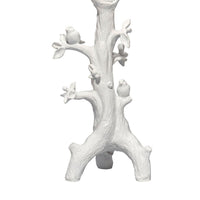 Sils Accent Table Lamp, Linen Shade, White Trunk Resin Base 28 Inch -BM334554