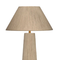 Teny Accent Floor Lamp, Tapered Shade, Brown Jute Wrapped Base 61 Inch -BM334590