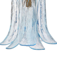 Kero Ceiling Lamp, Murano Style Sky Blue Blown Glass Pendant, 12 Inch -BM334596