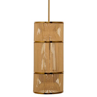 Dero Pendant Chandelier, Natural Brown Cotton Rope Woven, 10 Inch -BM334601
