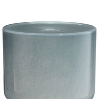 Hery Garden Side Table Stool, Hourglass, Glossy Blue Soda Lime Glass -BM334614