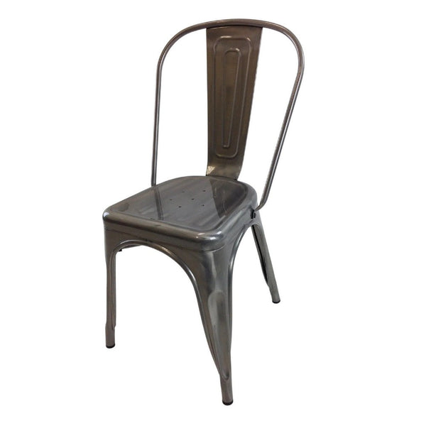 Dining Accent Chair Set of 4, Bronze Metal Body, Industrial Style -BM334679
