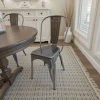 Dining Accent Chair Set of 4, Bronze Metal Body, Industrial Style -BM334679