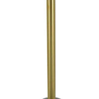 Rohi Plant Stand Table, 11 Inch Round Gray Marble Top, Gold Metal -BM334787