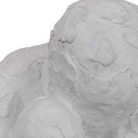 Roy Abstract Contemplative Man Figurine, White Resin Art 15 Inch -BM334798