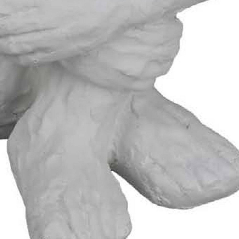 Roy Abstract Contemplative Man Figurine, White Resin Art 15 Inch -BM334798