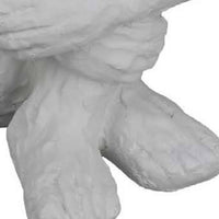 Roy Abstract Contemplative Man Figurine, White Resin Art 15 Inch -BM334798