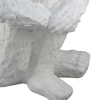 Roy Abstract Contemplative Man Figurine, White Resin Art, 27 Inch -BM334799
