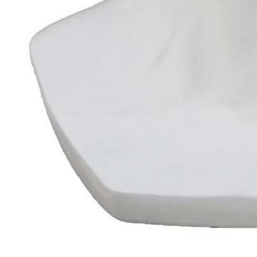 Kylz Decor Head Garden Planter, 23 Inch, Wide Open Top, White Resin -BM334807
