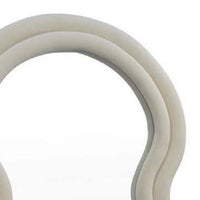 Izy Floor Mirror, 63 Inch, Light Beige Wavy Abstract Frame, Wood -BM334814