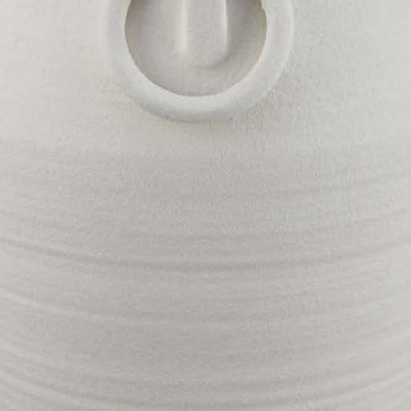 Rosianna Decorative Antique Style Flower Vase, 18 Inch White Ceramic -BM334826