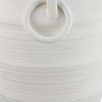 Rosianna Decorative Antique Style Flower Vase, 16 Inch White Ceramic -BM334827