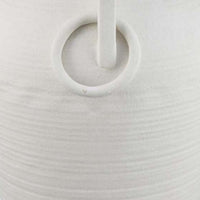 Rosianna Decorative Antique Style Flower Vase, 15 Inch White Ceramic -BM334828