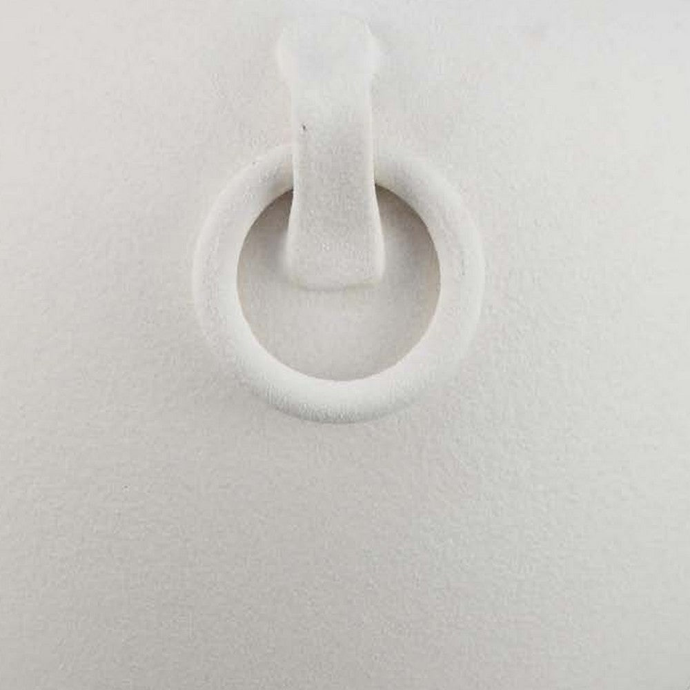 Rosianna Decorative Antique Style Flower Vase, 12 Inch White Ceramic -BM334829