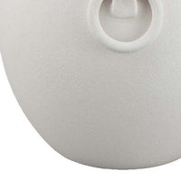 Rosianna Decorative Antique Style Flower Vase, 12 Inch White Ceramic -BM334829