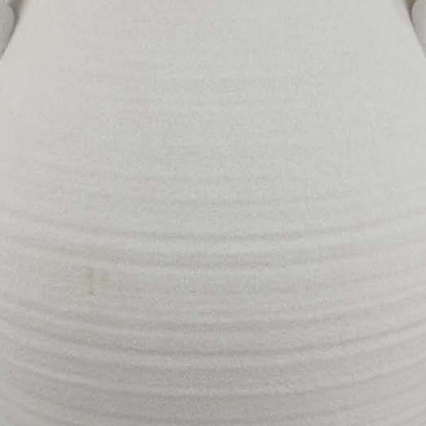 Dero Decorative Flower Vase, Antique Style, White Ceramic, 15 Inch -BM334830